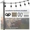 Newhouse Lighting 9 ft. 8 in. Outdoor String Light Poles for Outside Lights for Garden, Patio and Backyard Decor, 2PK NHSLP-2P - alternate 7